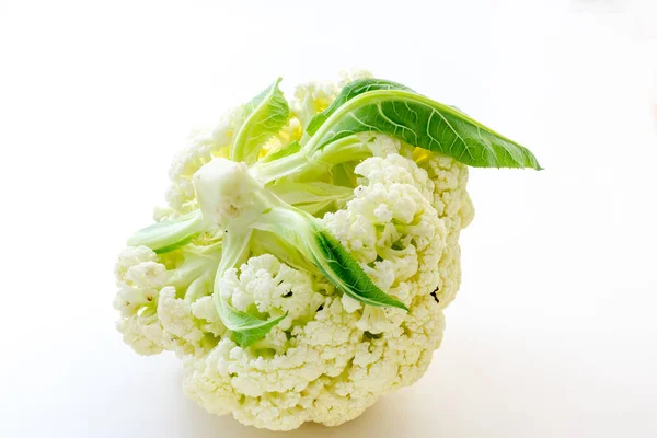 Raw cauliflower with white background — Stock Photo, Image