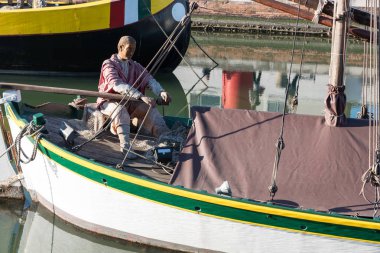 Doğum sahnesi Cesenatico liman İtalya