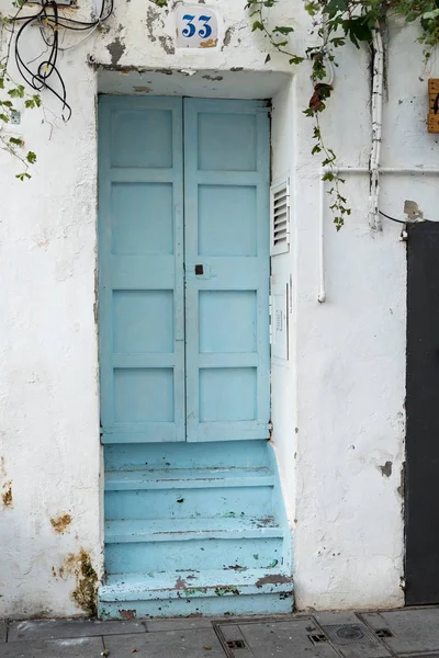 Typical Door Ibiza Town — Stock Photo, Image