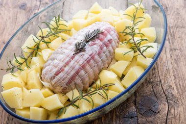 Kızarmış patates ile pişirmek