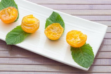 Mandalina şekerlenmiş clementines