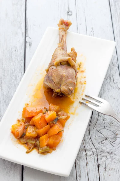 Pollo alla cacciatora — Stock Photo, Image