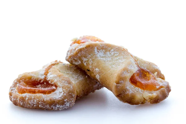 Koekjes gevuld met jam — Stockfoto