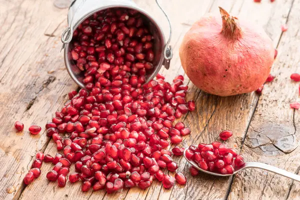 Pomegranate red grains