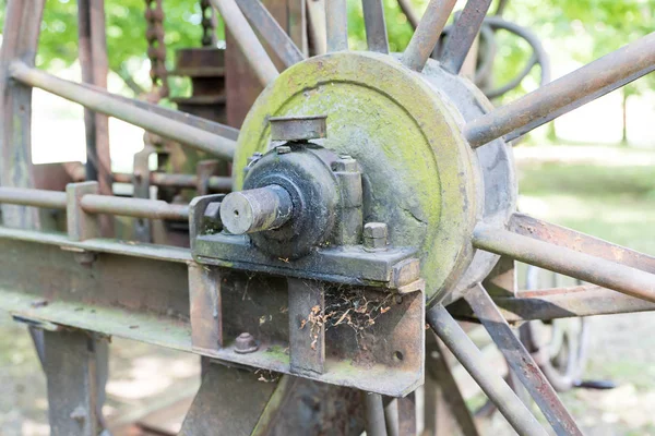 Rusty antique agricultural tools