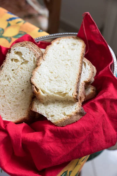 Slices of Apulian bread from Italy — Stock Photo, Image