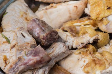 Pişmiş lezzetli karışık ızgara et