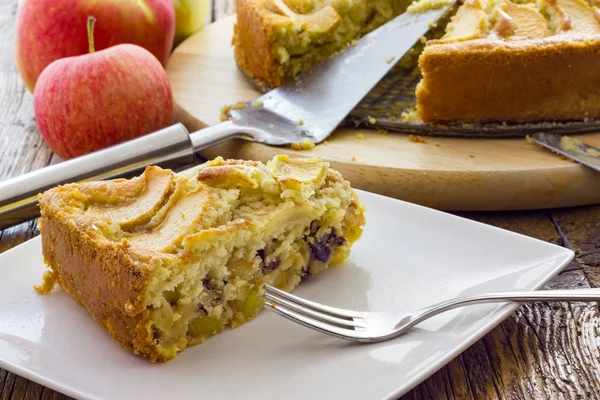 Sabroso pastel de manzana casero —  Fotos de Stock