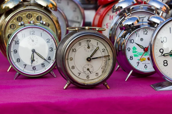 Vintage Clock at a flea market — Stock Photo, Image