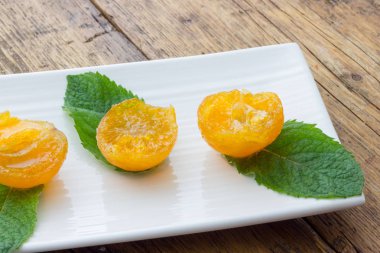 Mandalina şekerlenmiş clementines