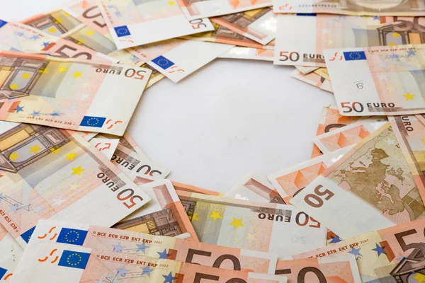 Stapel Euro-Banknoten — Stockfoto