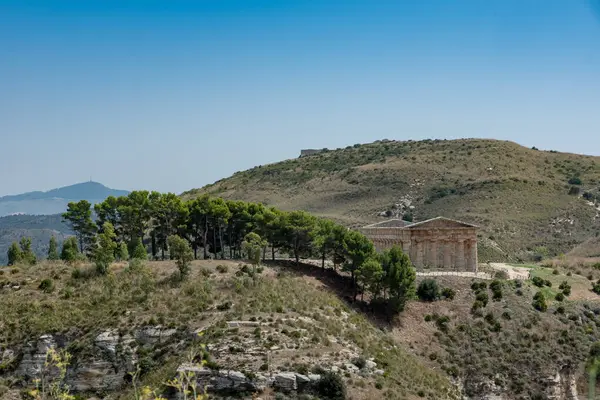 Templet i Segesta i Sicilien — Stockfoto