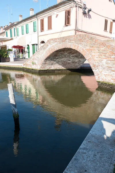 Şehir Comacchio İtalya — Stok fotoğraf