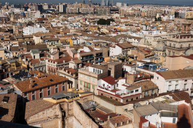 Valencia'da güzel tipik binalar