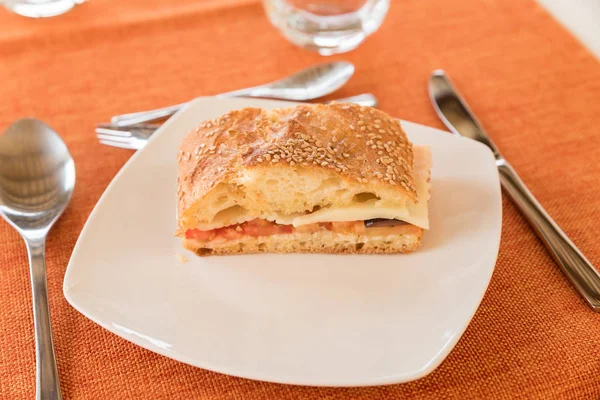 Siciliaans gebarsten brood Italië — Stockfoto