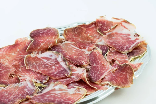 Salame italiano chiamato "Coppa " — Foto Stock