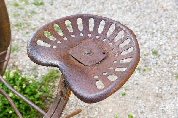 Rusty antique agricultural tools