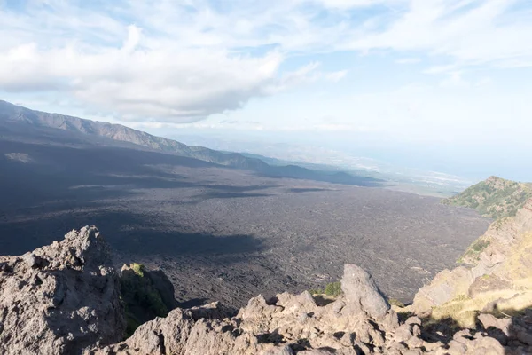 Etna Krajobraz Katania Sycylia Włochy — Zdjęcie stockowe