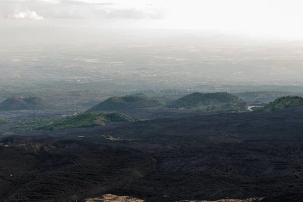 Etna Landschap Catania Sicilië Italië — Stockfoto