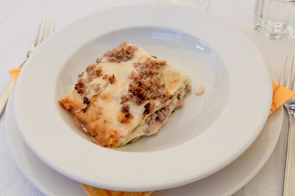 Lasagne Aus Bolognese Hautnah — Stockfoto