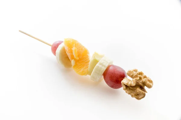 Brochettes Fruits Sains — Photo