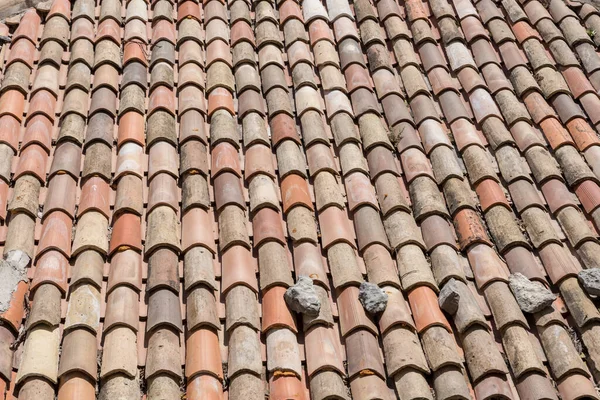 Detalhe Telhas Terracota — Fotografia de Stock