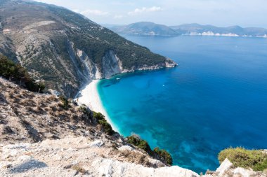 Kefalonia 'daki Mirtos Sahili Yunanistan