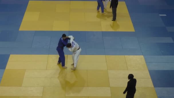 Orenburg, Rusya Federasyonu - 21 Ekim 2016: Boys rekabet Judo — Stok video