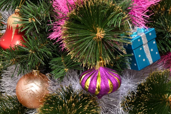 Colorful Christmas ornaments — Stock Photo, Image