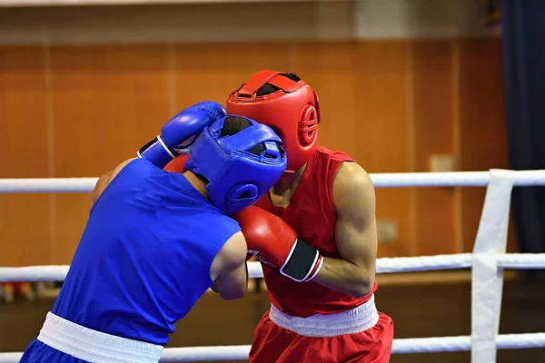 The duel of two boxers — Stock Photo, Image