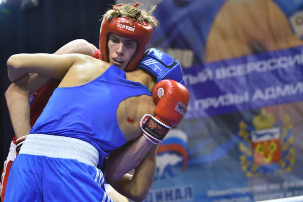 オレンブルク, ロシア連邦 - 2017 年 1 月 21 日年: 少年ボクサーの競争 — ストック写真