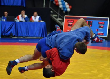 Orenburg, Rusya Federasyonu - 29 Ekim 2016: çocuklar yarışmalar Sambo