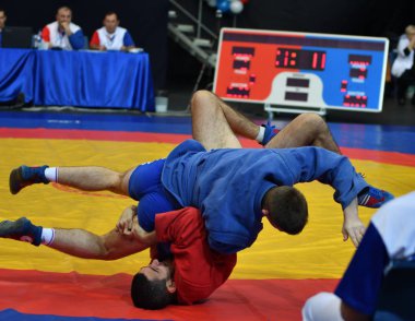Orenburg, Rusya Federasyonu - 29 Ekim 2016: çocuklar yarışmalar Sambo