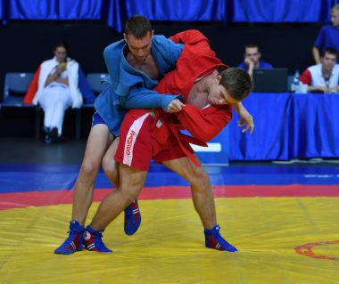 Orenburg, Rusya Federasyonu - 29 Ekim 2016: çocuklar yarışmalar Sambo