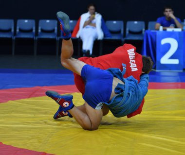 Orenburg, Rusya Federasyonu - 29 Ekim 2016: çocuklar yarışmalar Sambo