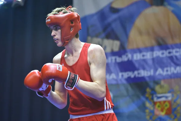 Orenburg, Rusya Federasyonu - 21 Ocak 2017 yıl: çocuklar boksörler rekabet — Stok fotoğraf
