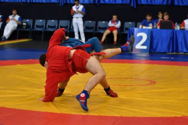 Orenburg, Rusya Federasyonu - 29 Ekim 2016: çocuklar yarışmalar Sambo