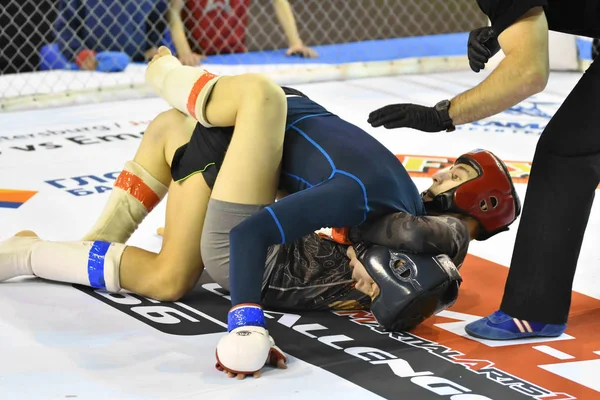 Orenburg, russland - 18. februar 2017 jahr: die kämpfer messen sich in mixed martial arts — Stockfoto