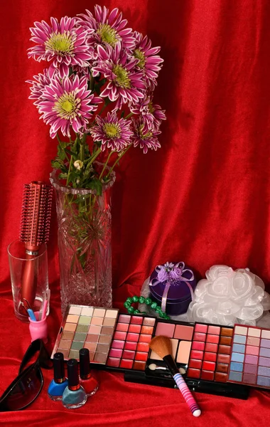Cosmetics and flowers