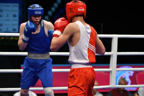 Orenburg, Rusland-7 mei 2017 jaar: jongens boxers concurreren — Stockfoto