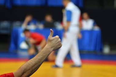 Orenburg, Rusya Federasyonu - 29 Ekim 2016: çocuklar yarışmalar Sambo