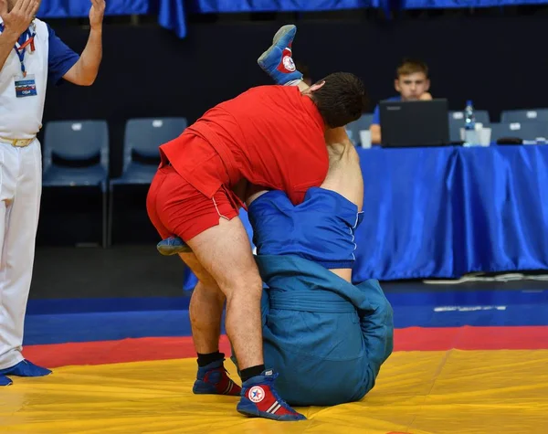 Orenburg, Federacja Rosyjska - 29 października 2016: zawody chłopców Sambo — Zdjęcie stockowe