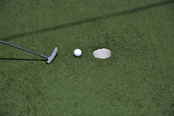 Jogo mini golfe — Fotografia de Stock