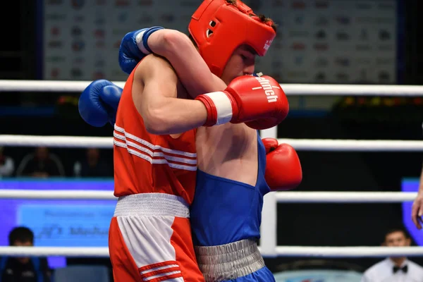 Orenburg, Rusland-7 mei 2017 jaar: jongens boxers concurreren — Stockfoto