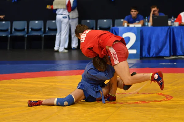 Orenburg, Rusya Federasyonu - 29 Ekim 2016: çocuklar yarışmalar Sambo — Stok fotoğraf