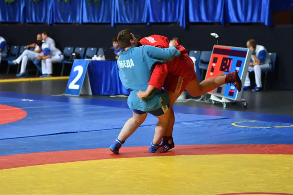 Orenburg, Russia - 29 October 2016: Boys competitions Sambo — Stock Photo, Image