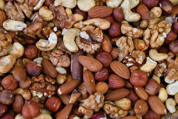 A mixture of dried nuts