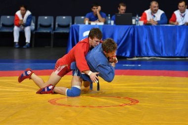 Orenburg, Rusya Federasyonu - 29 Ekim 2016: çocuklar yarışmalar Sambo