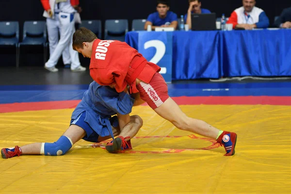 Orenburg, Federacja Rosyjska - 29 października 2016: zawody chłopców Sambo — Zdjęcie stockowe