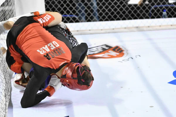 Orenburg, Rusya Federasyonu - 18 Şubat 2017 yıl: karışık dövüş sanatları savaşçılar rekabet